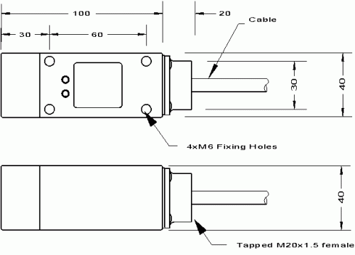 Rotamatic PU1DR dimensions