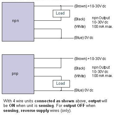 npn pnp 4 wire connections