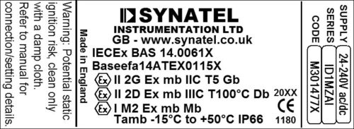 18mm ATEX Approved IECEx Certified