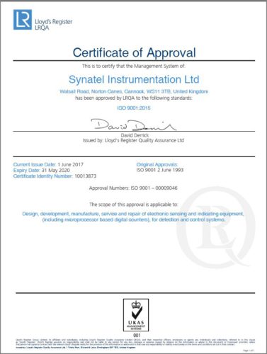 LRQA Quality Approval - Synatel
